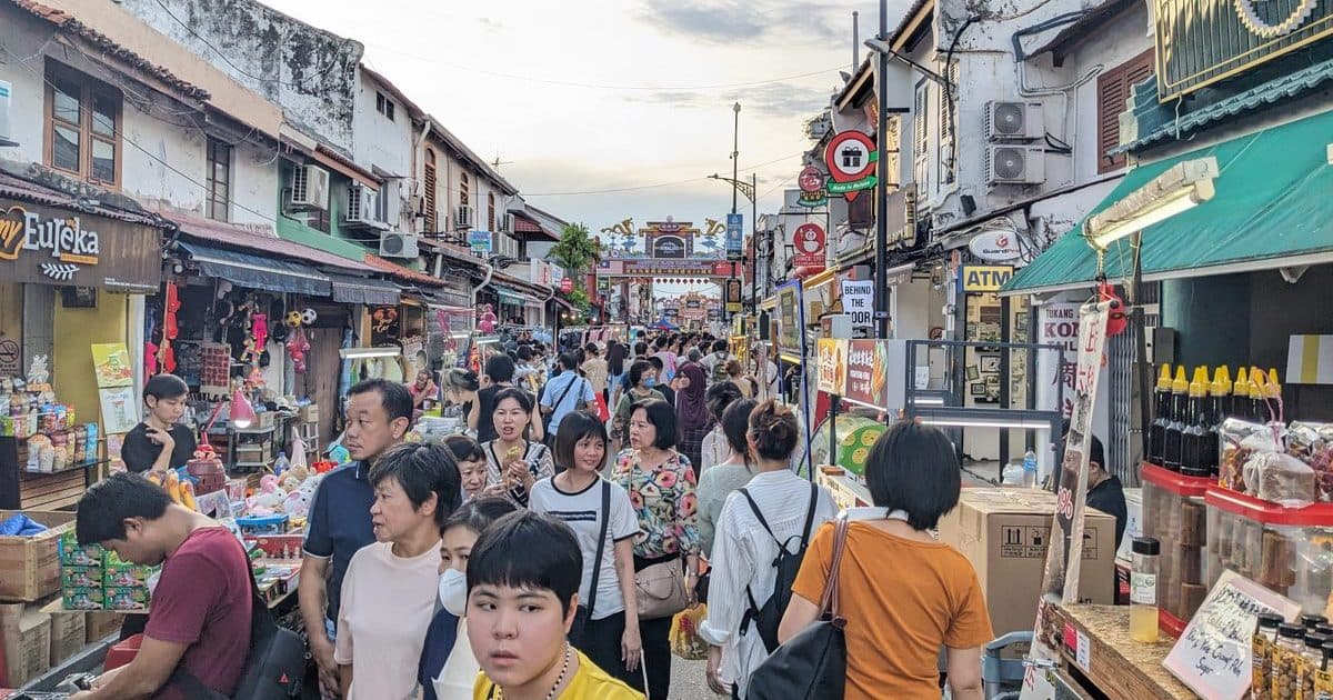Jonker Street Night Market in Melaka, Malaysia