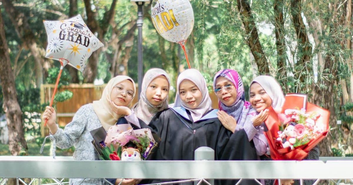 Graduation celebration with family in Malaysia