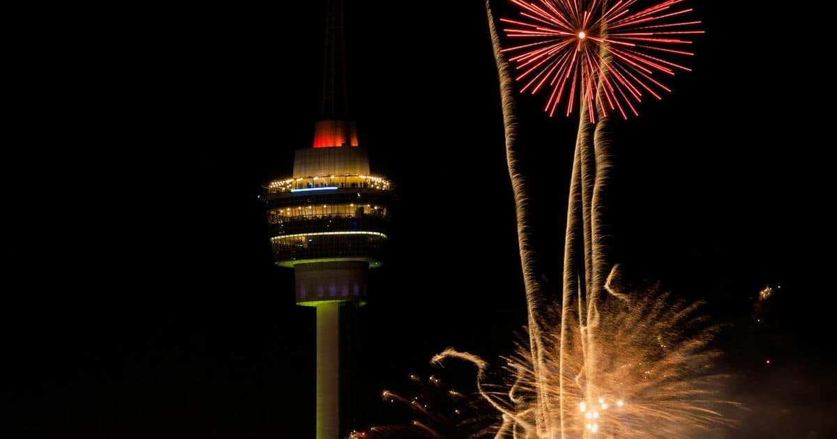 Fireworks over Kuantan, Malaysia