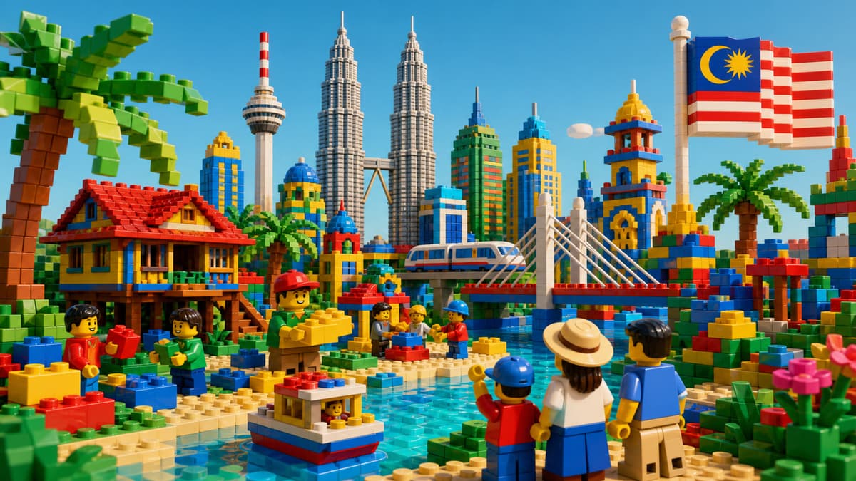 LEGO bricks and minifigures